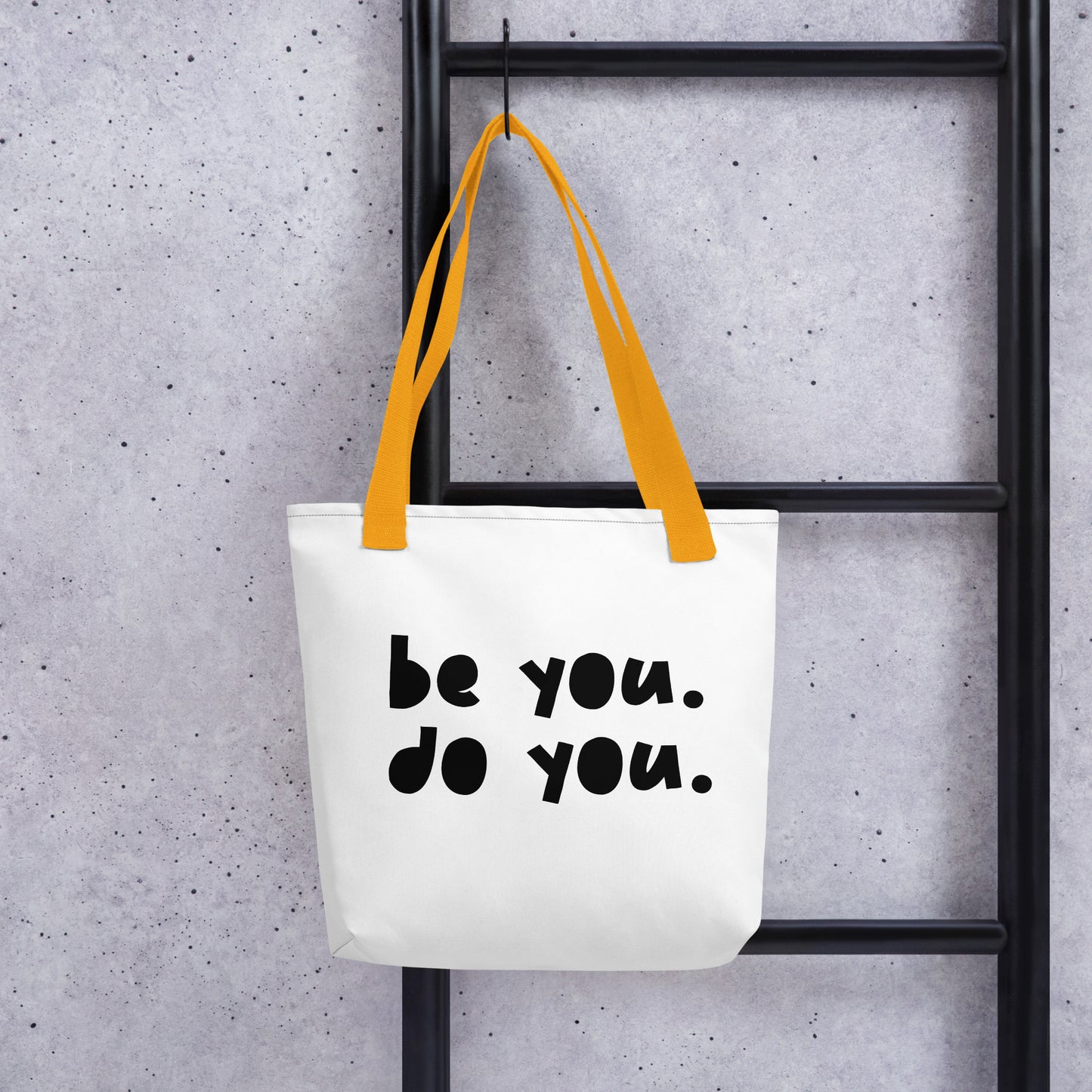 Be You Do You BYDY - Tote bag Yellow Straps