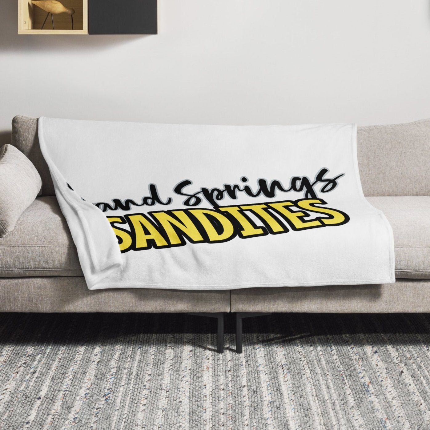 Sand Springs Sandites Throw Blanket