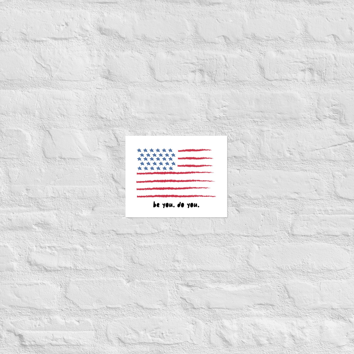 BYDY - American Flag Logo - Poster