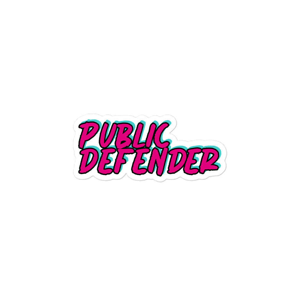 Public Defender Sticker