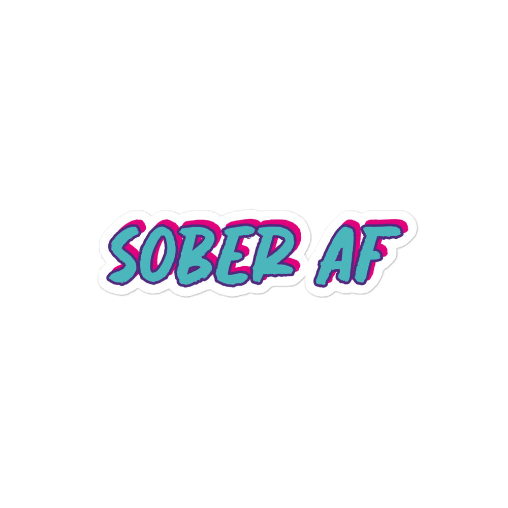 Sober AF Sticker