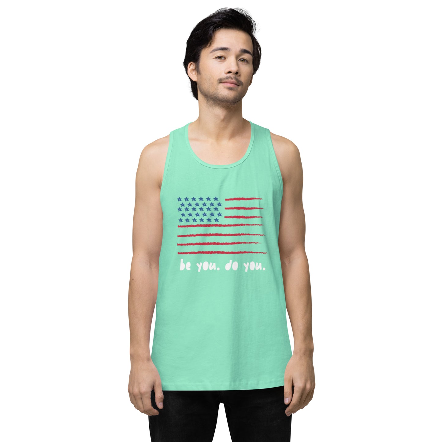 BYDY - American Flag Logo - Men’s Tank