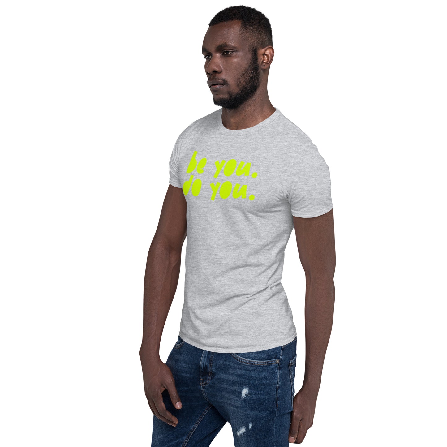 BYDY - Neon Yellow Logo - Adult T-Shirt