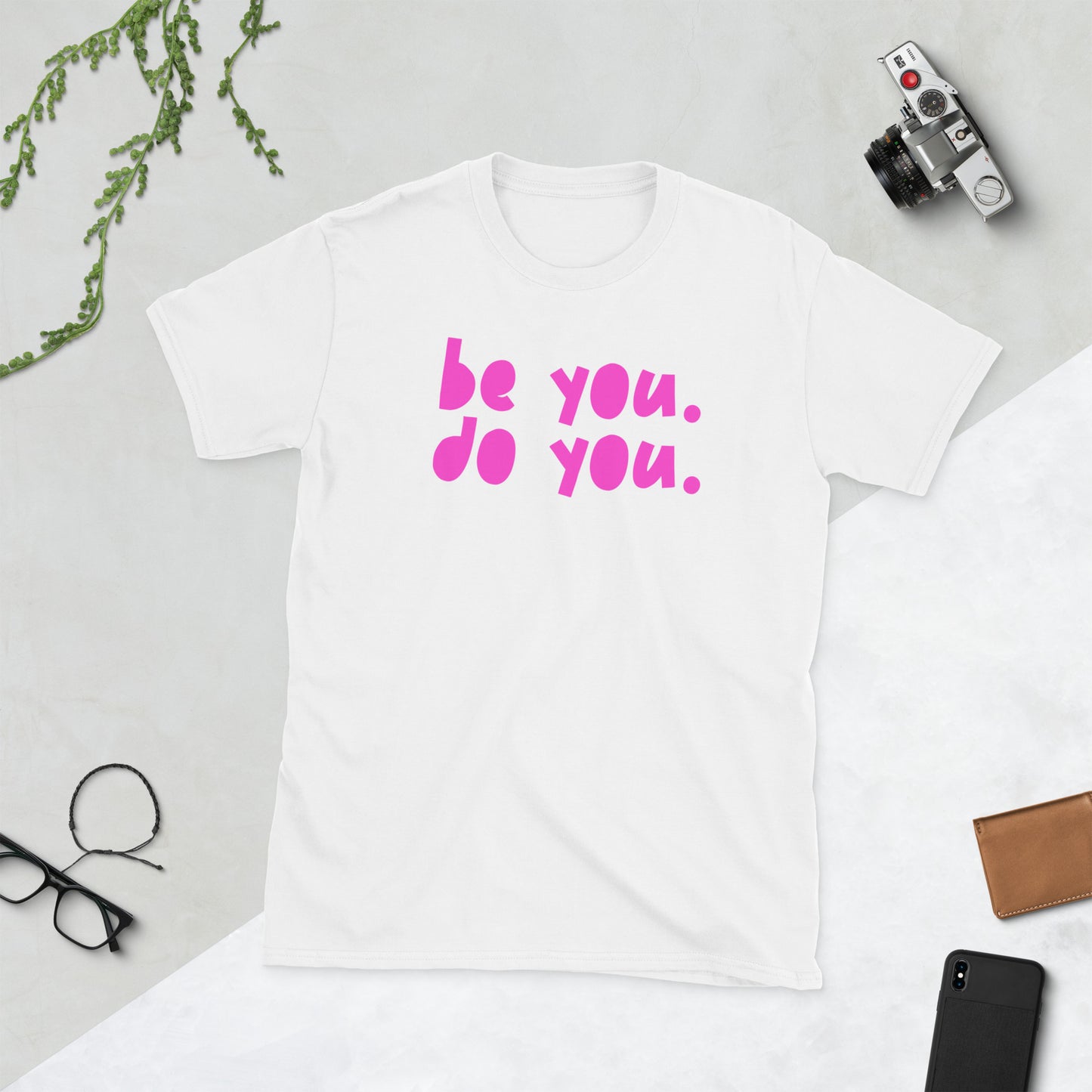 BYDY - Hot Pink Logo - Adult T-Shirt
