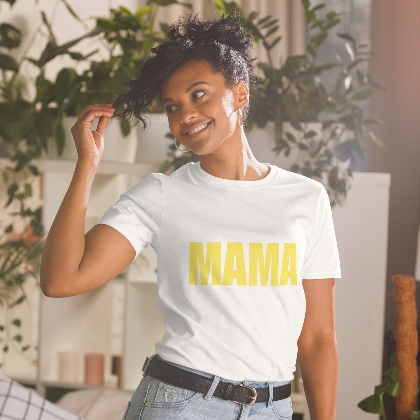 Mama - Yellow Logo - Adult T-Shirt