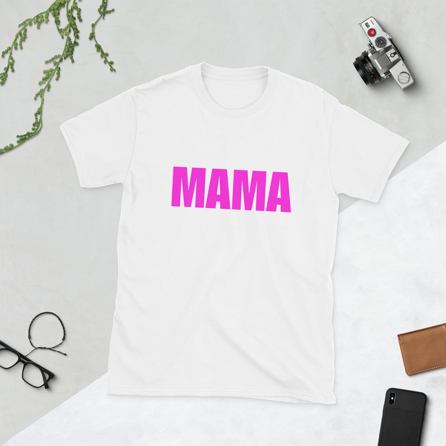 Mama - Hot Pink Logo - Adult T-Shirt