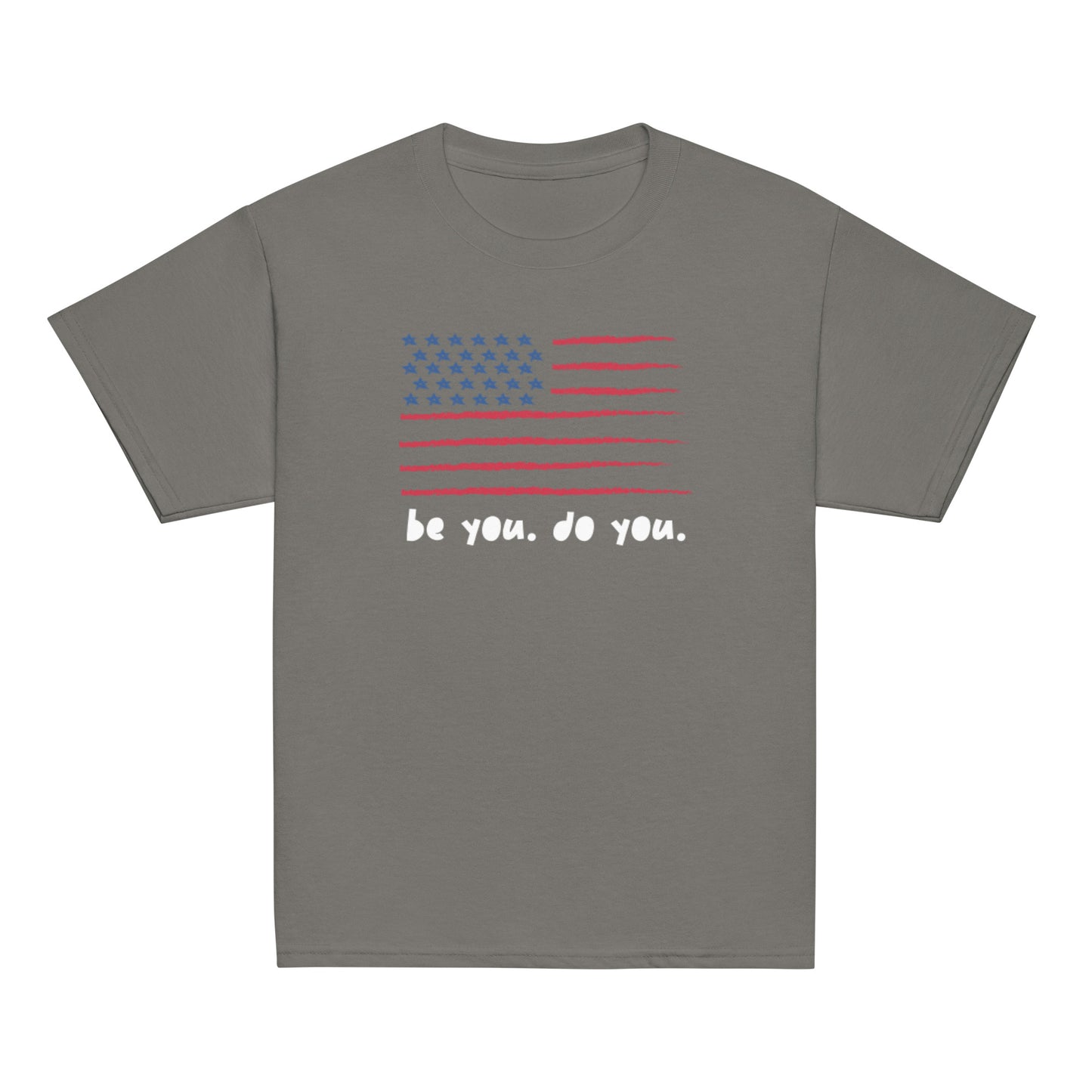 BYDY - American Flag Logo - Kids Tee