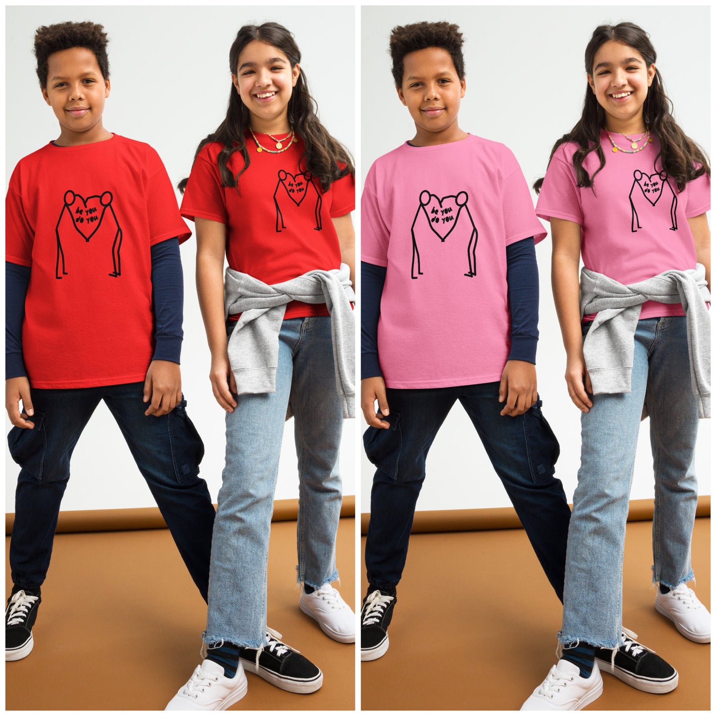 BYDY - Black Heart Logo - Kids T-Shirt