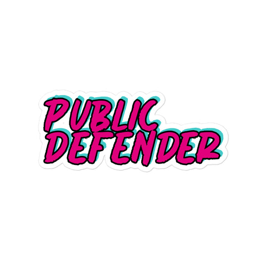 Public Defender Sticker