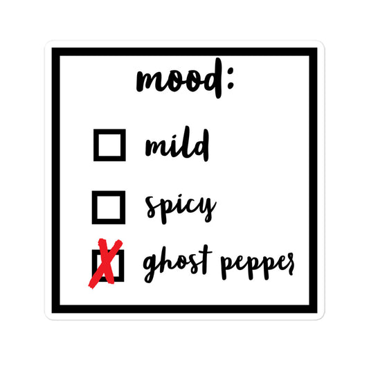 Mood: Ghost Pepper Sticker