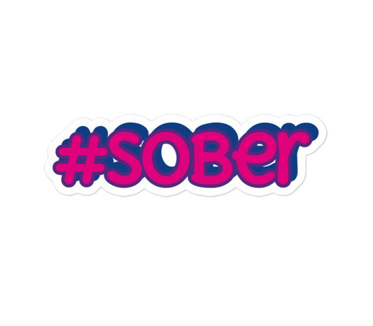 #Sober Sticker