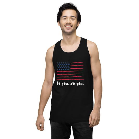 BYDY - American Flag Logo - Men’s Tank