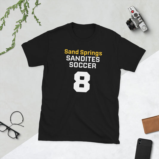 Sandites Soccer #8 - Adult T-Shirt