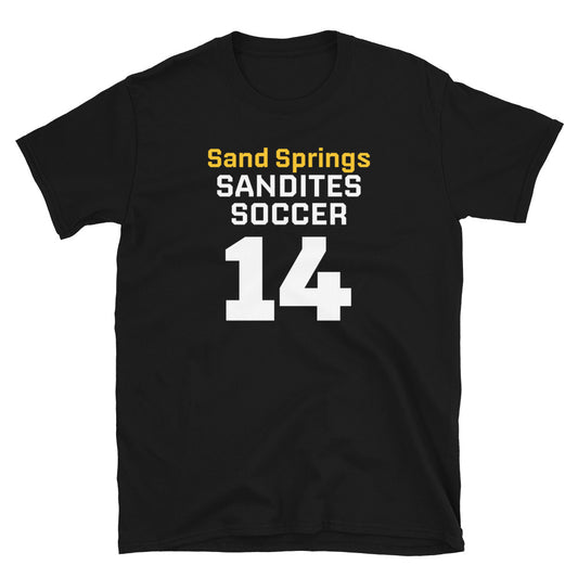 Sandites Soccer #14 - AdultT-Shirt