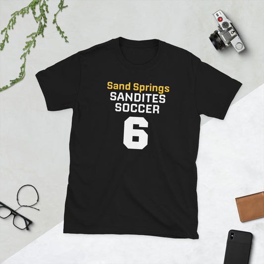 Sandites Soccer #6 - Adult T-Shirt