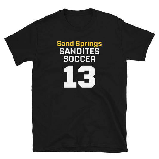Sandites Soccer #13 - Adult T-Shirt