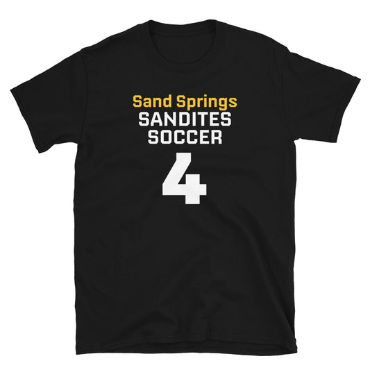 Sandites Soccer #4 - Adult T-shirt