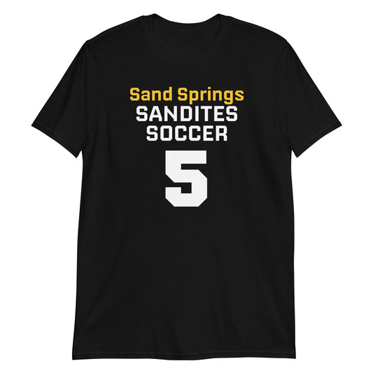 Sandites Soccer #5 - Adult T-shirt