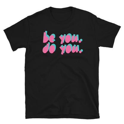 BYDY - Pink/Teal Logo - Adult T-Shirt