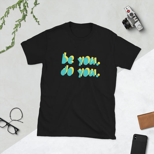 BYDY - Teal/Yellow Logo - Adult T-Shirt