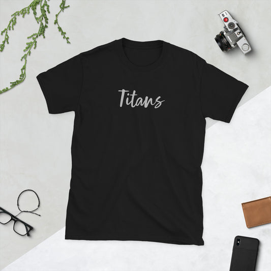 Tulsa McLain Titans - Silver Logo - Adult T-Shirt