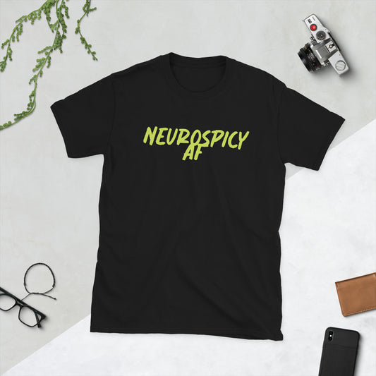 Neurospicy AF - Lime Logo - Adult T-Shirt