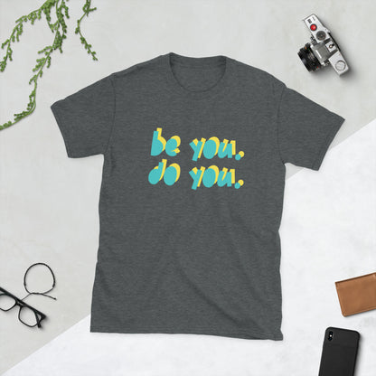 BYDY - Teal/Yellow Logo - Adult T-Shirt