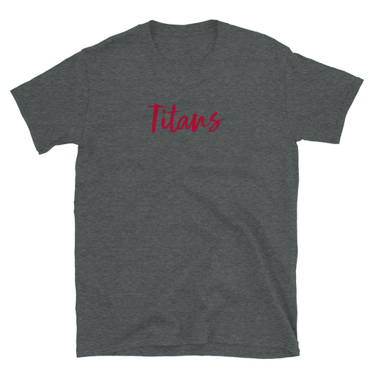 Tulsa McLain Titans - Maroon Logo - Adult T-Shirt