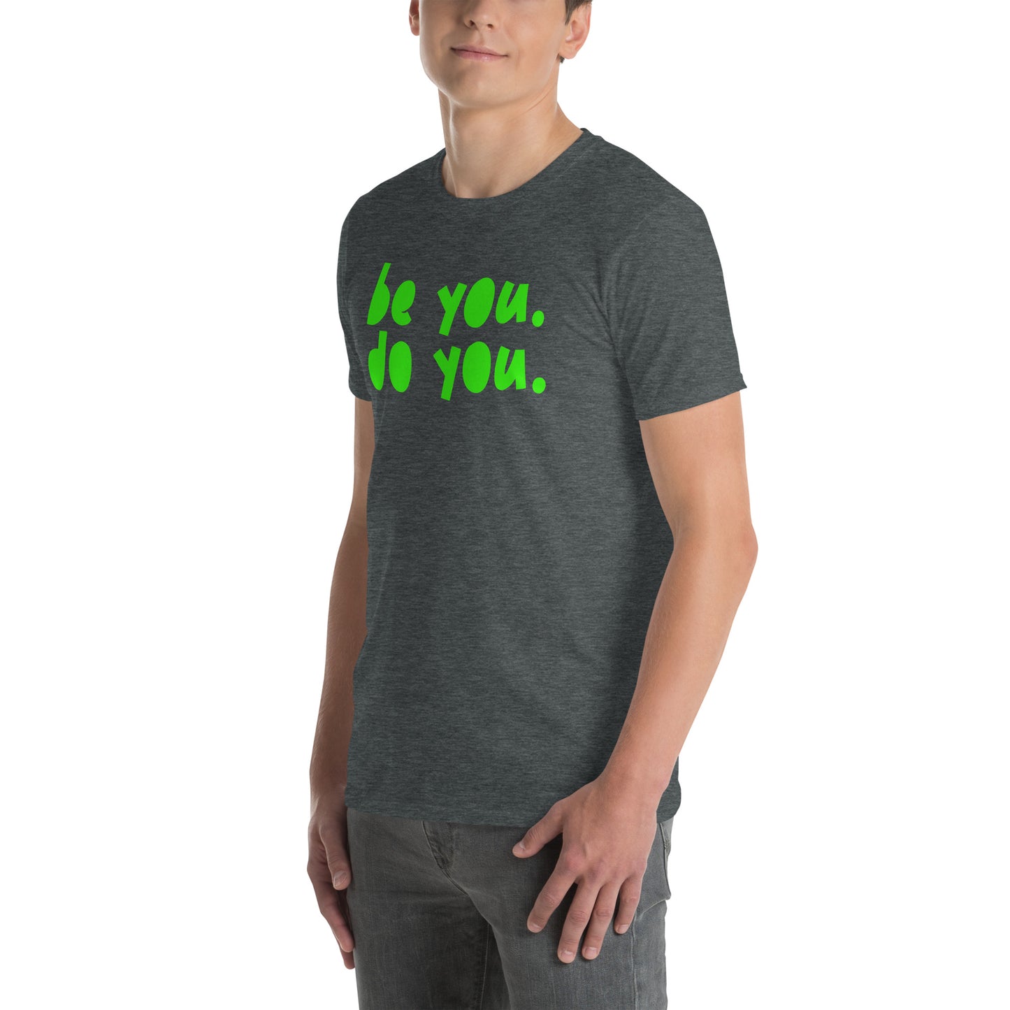 BYDY - Neon Green Logo - Adult T-Shirt