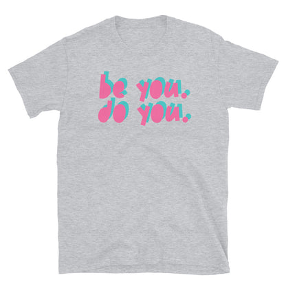 BYDY - Pink/Teal Logo - Adult T-Shirt