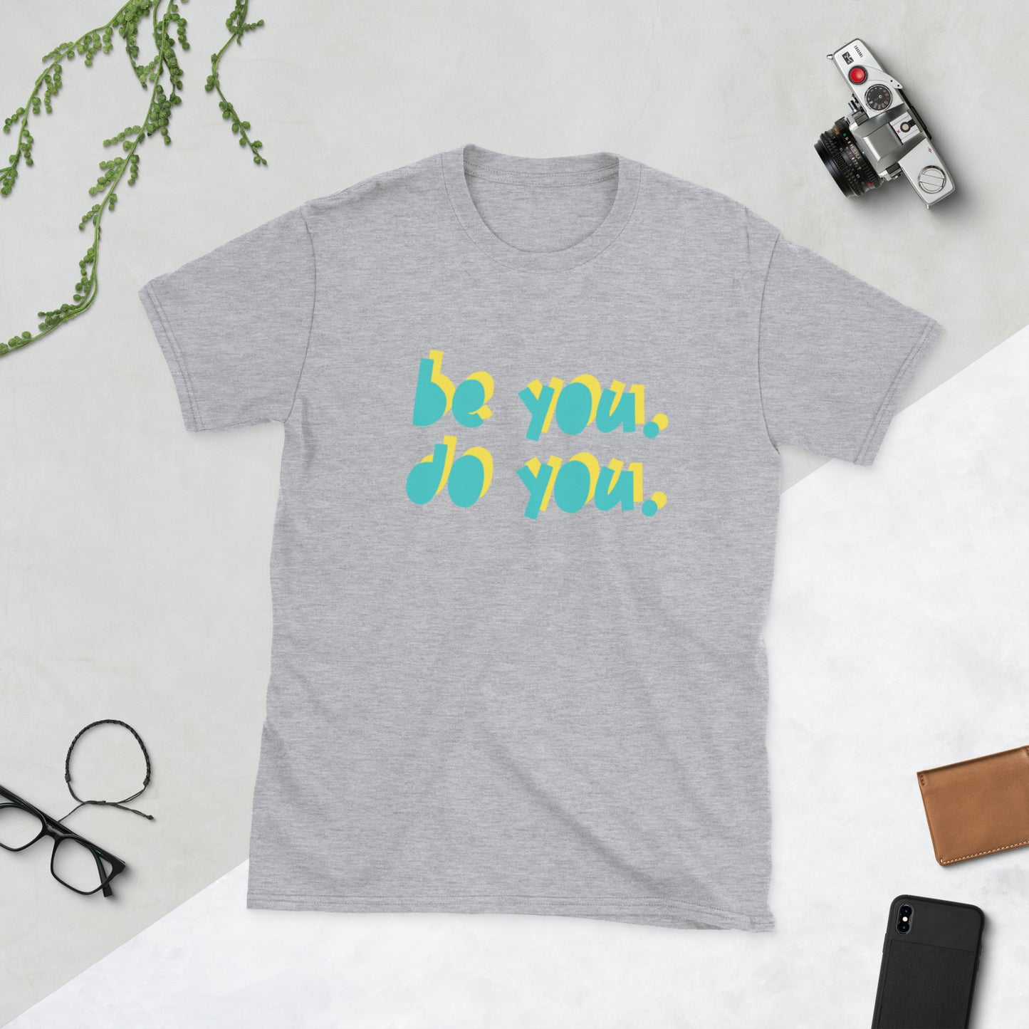 BYDY - Teal/Yellow Logo - Adult T-Shirt