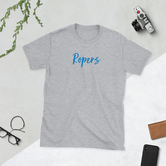 Tulsa Will Rogers Ropers - Blue Logo - Adult T-Shirt