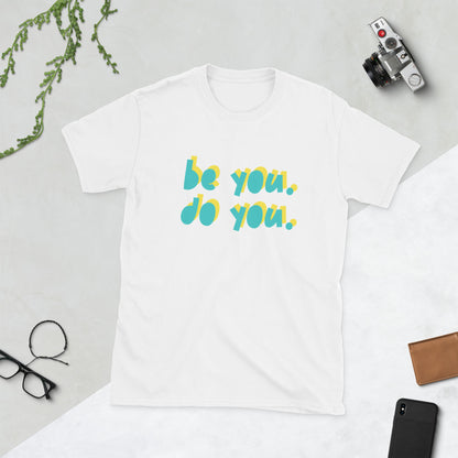 BYDY - Teal/Yellow Logo - Adult T-Shirt