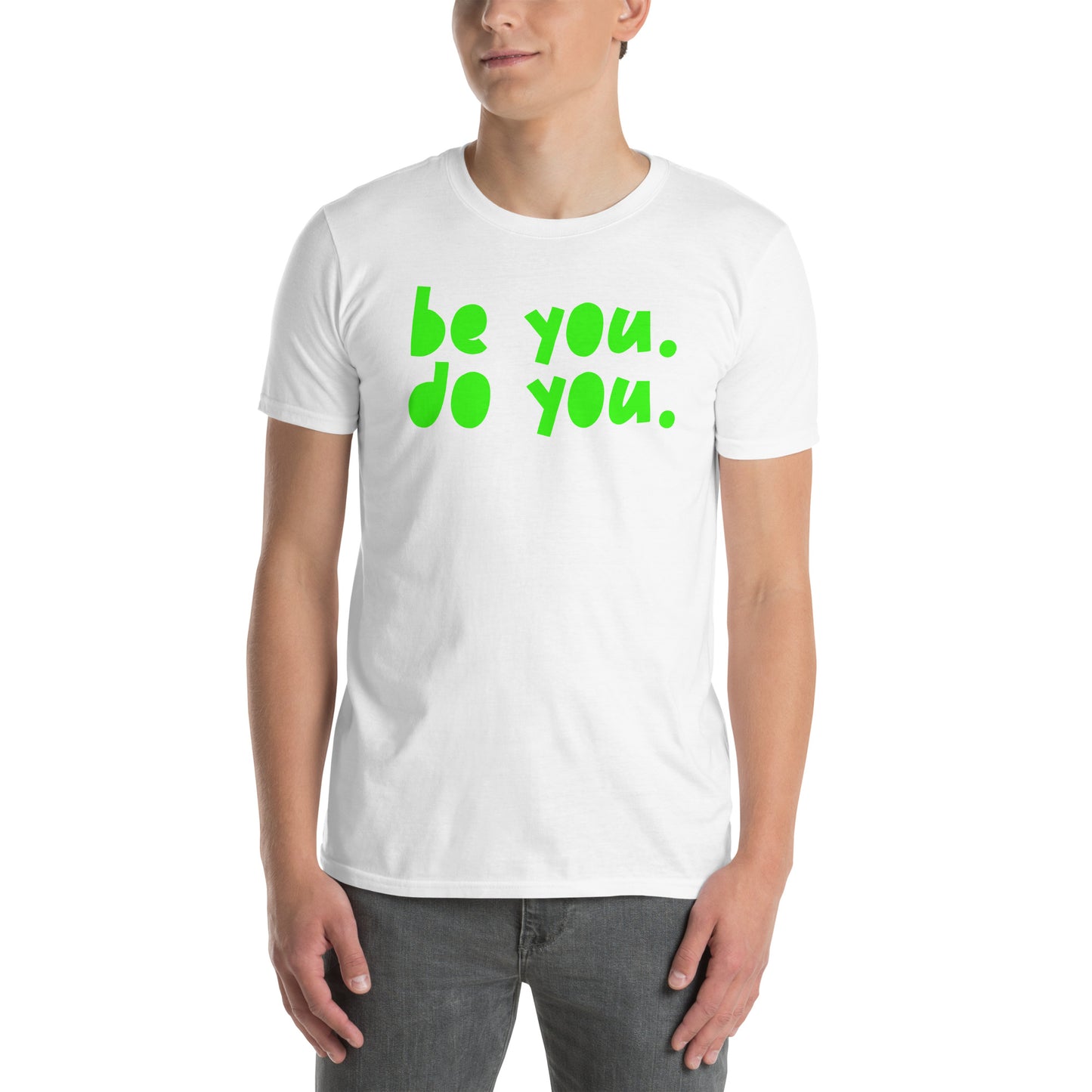 BYDY - Neon Green Logo - Adult T-Shirt