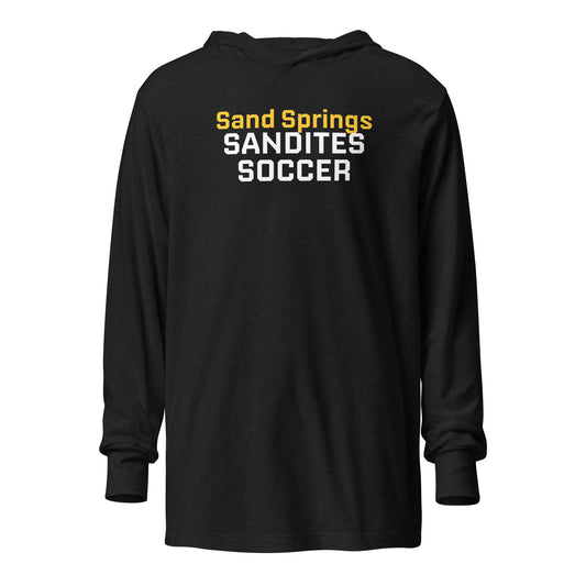 Sandites Soccer - Adult Hooded L/S T-shirt