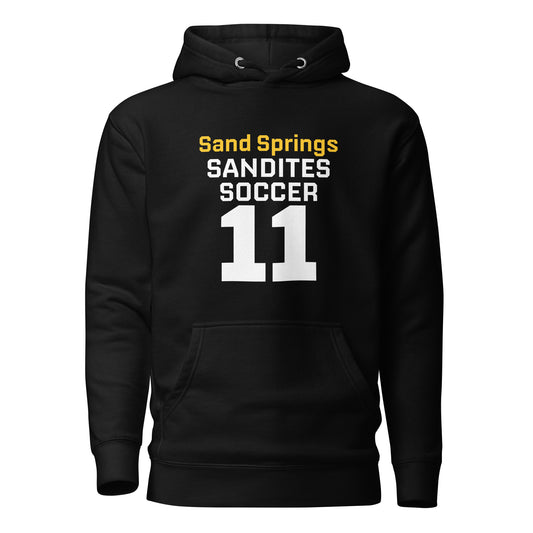 Sandites Soccer #11 - Adult Hoodie